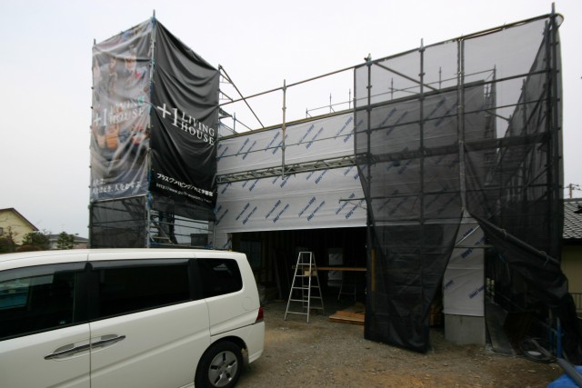 プラスワンリビングハウスの建て方完了