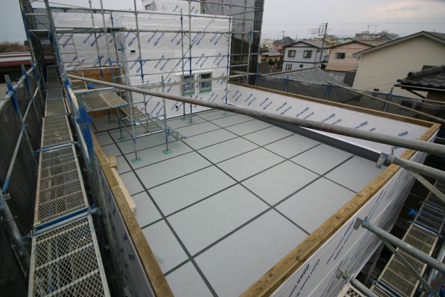 プラスワンリビングハウスの建て方完了