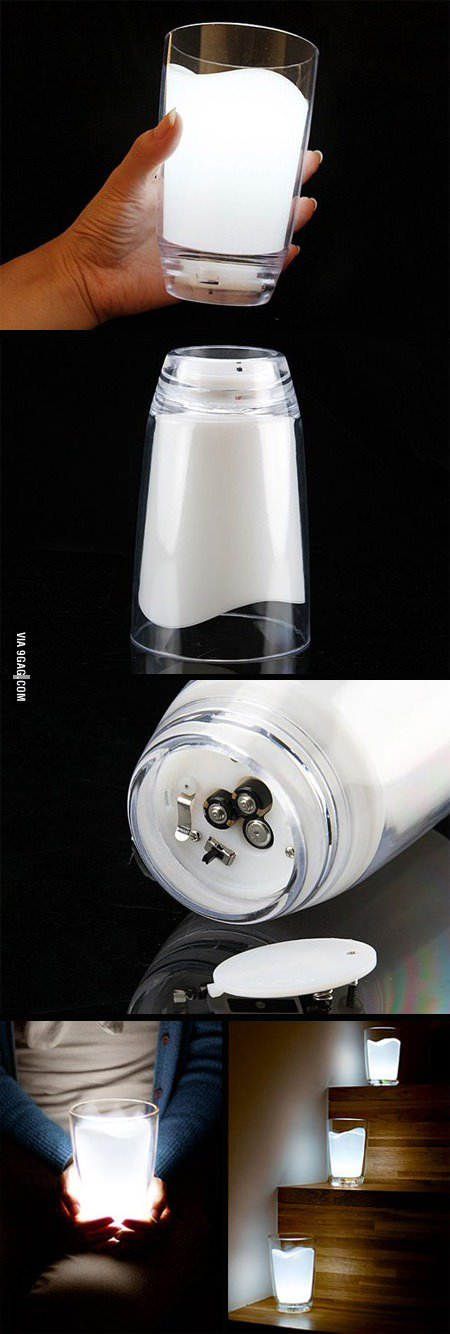 Creative Milk Glass LED Night Light Lamp