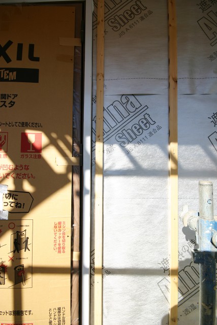 平屋+ガレージの家建築中