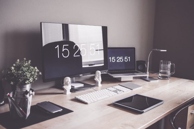 Minimalist Home Office Workspace Desk Setup