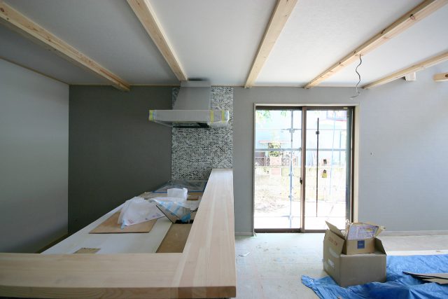 足場解体｜平屋＋平屋の家BOOOTS［ブーツ］｜栃木県宇都宮市