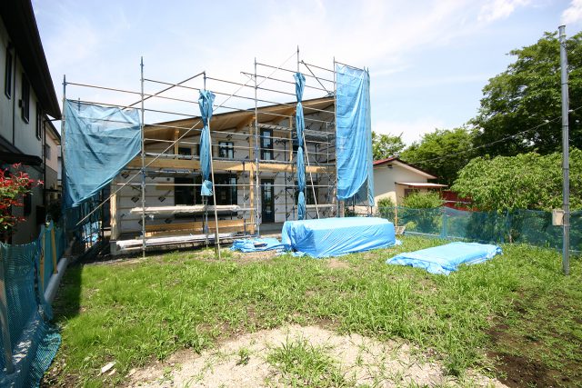 建て方完了｜平屋＋αLOAFER［ローファー］｜栃木県日光市