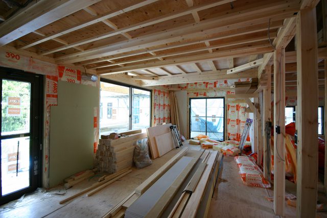 建て方完了｜平屋＋αLOAFER［ローファー］｜栃木県日光市