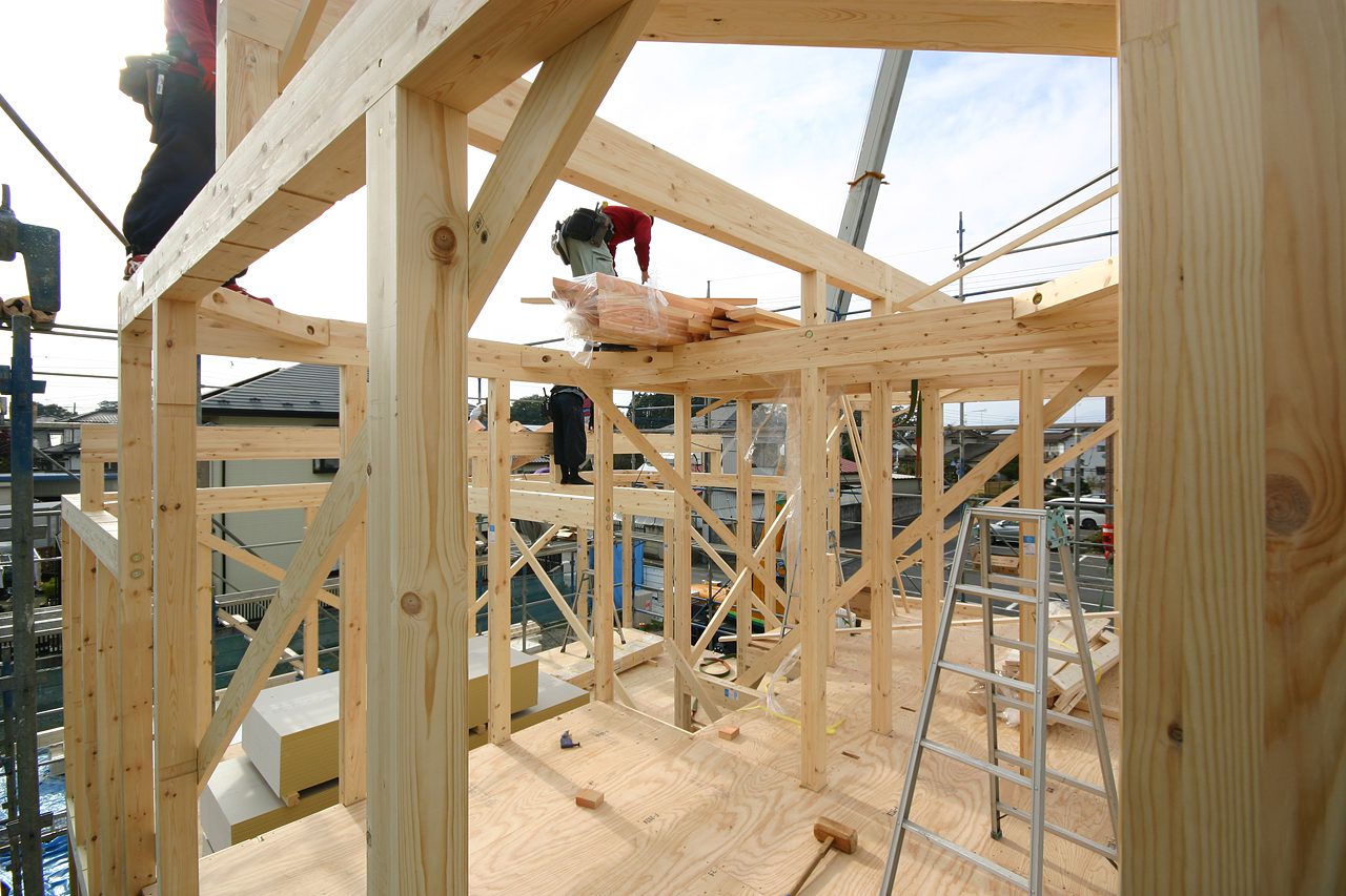 建て方｜スキップフロアの家WAVE［ウェーブ］｜栃木県塩谷郡高根沢町